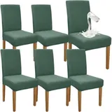 Stuhlhussen Esszimmer wasserdicht abnehmbar hoher 6er Set Matcha Grün