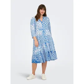 ONLY CARMAKOMA Tunikakleid Sommerkleid Blau 46