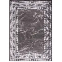 Carpet City Kurzflor-Teppich, Anthrazit, Textil, Orientalisch, Rechteckig, 80x300 cm,