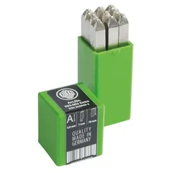 Schlagzahlensatz 9-teilig, extra schwere Qualität SH 12mm vernickelt