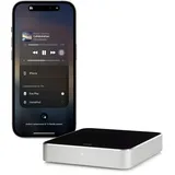 Eve Play (Apple Home) – Audiostreaming Adapter für AirPlay, Automatischer Latenzausgleich, Leistungsstarker Digital-Analog-Wandler, DREI Audioausgänge, Ethernet und WiFi