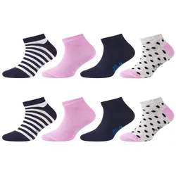 8er Pack s.Oliver Originals Organic Sneakersocken Kinder 4110 - lavendula 27-30