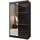 masseno Schwebetürenschrank VITALE 120 x 216 x 61 cm Schwarz