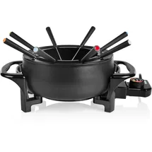 Tristar Fondue-Set für bis zu 8 Personen, 1,5 Liter Fassungsvermögen, inklusive Edelstahlgabeln, 1000 Watt, FO-1107