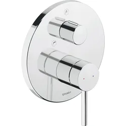Duravit, Badarmatur, Circle Einhebel-Wannenmischer, Unterputz, Verbraucher 2, Chrom, CE5210012010