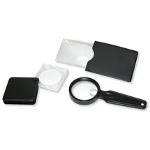 Carson Optical Carson-Optical Lupe VP-01 Value-Pak, Set, 2,5x / 3x / 6x Vergrößerung, Lese- & Einschlaglupe