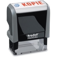 Trodat Textstempel, 4912 KOPIE, Abdruckfarbe blau-rot, 47 x 18
