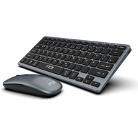 Inca IBK-572BT Smart Recharable Keyboard & Maus Set silber/schwarz,