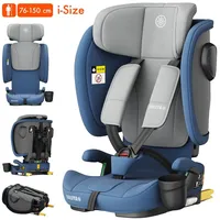 Daliya® Autokindersitz JOYMAX i-Size Auto-Kindersitz, ISOFIX, für Kinder 76-150 cm, 9-36 kg, ab: 1,5 Jahren, bis: 10 Jahre, ab: 76 cm, bis: 150 cm, (3-tlg), ISOFIX, Top Tether, faltbar, verstellbare Kopfstütze und Rückenlehne blau
