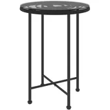 vidaXL Esstisch Ø 55 x 75 cm Schwarz