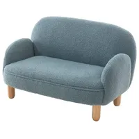 58 aufm Kessel Kindersofa Keila onesize Bouclé Stoff blau