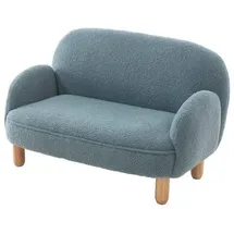 58 aufm Kessel Kindersofa Keila onesize Bouclé Stoff blau