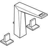Grohe Allure Brilliant 3-Loch-Waschtischbatterie Hard Graphite