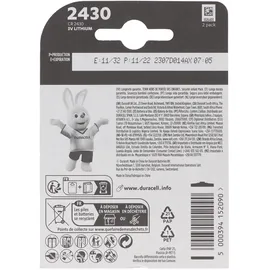 Duracell CR2430 300 mAh 2 St.