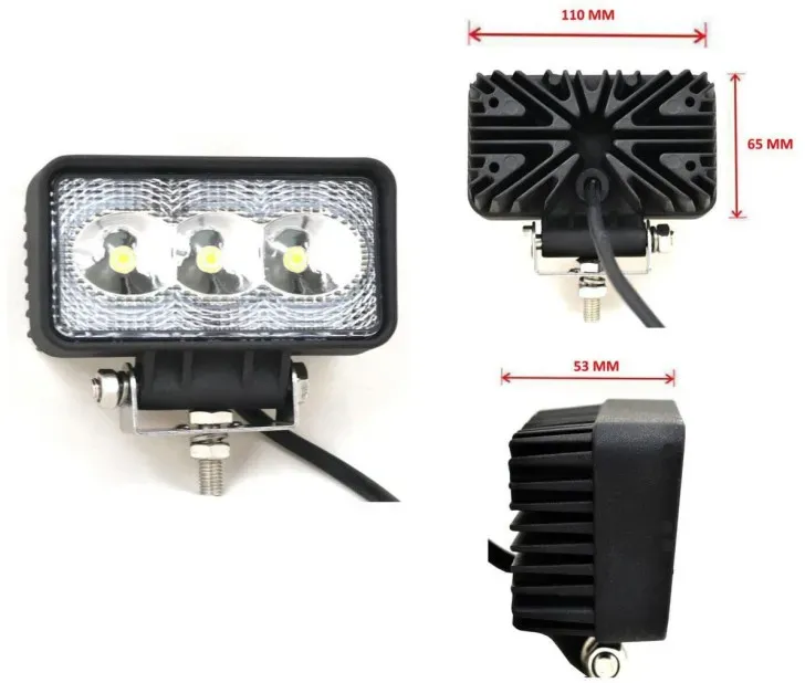 Universelle Mini-LED-Halogen-Scheinwerfer-Arbeitslampe 12V–24V für Auto, Offroad, Bus, Van, Lkw