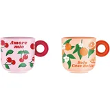Bialetti Kaffeetasse 0,3 l Bunt 2 St.