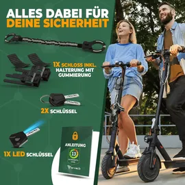 MIVELO Handschellenschloss 90cm Kettenschloss