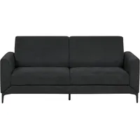 Beliani Sofa 3-Sitzer Fenes Stoff Schwarz
