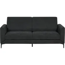 Beliani Sofa 3-Sitzer Fenes Stoff Schwarz