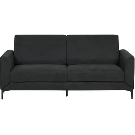 Beliani Sofa 3-Sitzer Fenes Stoff Schwarz