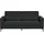 Beliani Sofa 3-Sitzer Fenes Stoff Schwarz