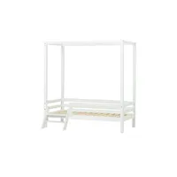 Hoppekids Himmelbett Eco Dream 102 x 182 cm Kiefer massiv weiß