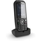 Snom M80 IP Office DECT Robustes Mobilteil EU/USA, VoIP, SIP, Bluetooth, IP65, HD, Alarmschlüssel, Vibration, Perfekt für den Außenbereich, Schwarz, 00004424