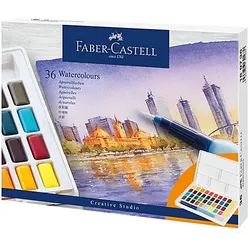 Faber-Castell Aquarellfarben in Näpfchen, 36 Farben