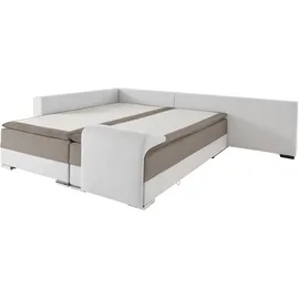 otto home INOSIGN Ecksofa »Boxspringbett Night & Day L-Form mit Dauer-Schlaffunktion mit Armlehne«, mit Boxspring-Bettfunktion 180x200 cm und Bettkasten, Dauerschläfer!