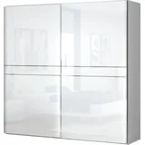 PLACES OF STYLE »Piano, FSC-zertifiziert, mit Einlegeböden und Kleiderstangen«, (in 3 Breiten, 224cm hoch), UV lackiert, hochglänzend, mit Soft-Close Funktion, in beige oder weiß weiß