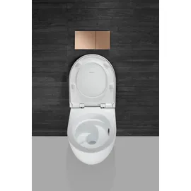 Geberit Acanto Wand-WC mit WC-Sitz Weiß KeraTect
