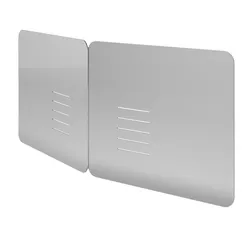DATAFLEX Addit Hygieneschutzwand Dual aus Acryl, zur Befestigung an zwei Monitoren