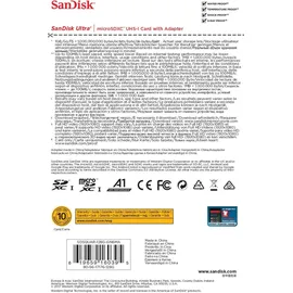 SanDisk Ultra microSD + SD-Adapter UHS-I U1 A1 100 MB/s 128 GB