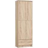 Akord Mehrzweckschrank 60 x 180 x 35 cm Braun