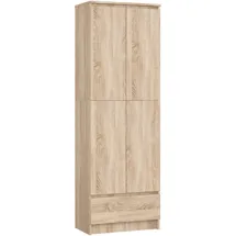 Akord Mehrzweckschrank 60 x 180 x 35 cm Braun