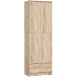 Akord Mehrzweckschrank 60 x 180 x 35 cm Braun