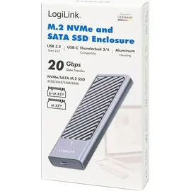 Logilink UA0435 1 x M.2 SATA USB 3,2 2x2 (bis 10TB)