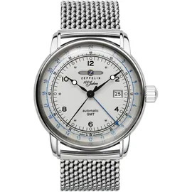 Zeppelin 100 Jahre ED. 1 Automatik Silber 42,0 mm 8666M-1