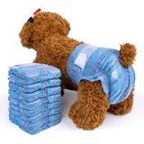 Pet Soft Hundewindeln für Hündinnen, 24 Stück, Katzenwindeln, Welpenwindeln, super saugfähig, Denim-Jeans-Stil