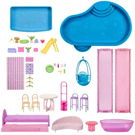 Barbie Puppenhaus Barbie Traumvilla rosa JKG84