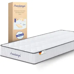 Arensberger JANA Federkernmatratze - 19cm Höhe - Matratze mit Schaumstoff Schicht - H2 H3 Mittelfest – 7 Zonen - Federkern - Liegekomfort 140x200cm