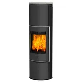 Kamin Kaminofen Fireplace Luna Speckstein Stahl schwarz 5,0 kW