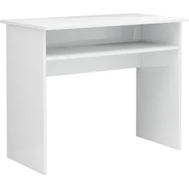 vidaXL Schreibtisch Hochglanz-Weiß 90x50x74 cm Holzwerkstoff