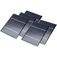 5 Stück Solarpanel Solarzelle 6V 200mA Solarmodul Solar Polykristallin 110x92mm