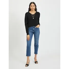 VILA VIRIL V-Neck L/S Knit Top Schwarz XL