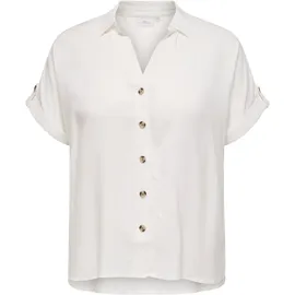 ONLY CARMAKOMA Caryasmin Shirt S/S WVN Noos Weiß M