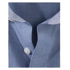 Olymp Businesshemd "Luxor modern fit", Herren, Gr. 48, N-Gr, blau (royal), Web, Obermaterial: 100% Baumwolle, kariert, Hemden