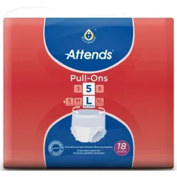 Attends Pull-Ons 5 Einmalhosen 207437 , large, HBU: 100 - 140 cm, 1 Packung = 18 Stück