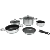 Gimex Silver Topf-Set 5-tlg.