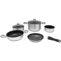 gimex Silver Topf-Set 5-tlg.